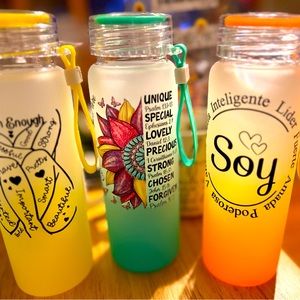 Graphic Design Water Bottle 17oz Choose color and design See pics💕🐸💕🔥🔥🔥